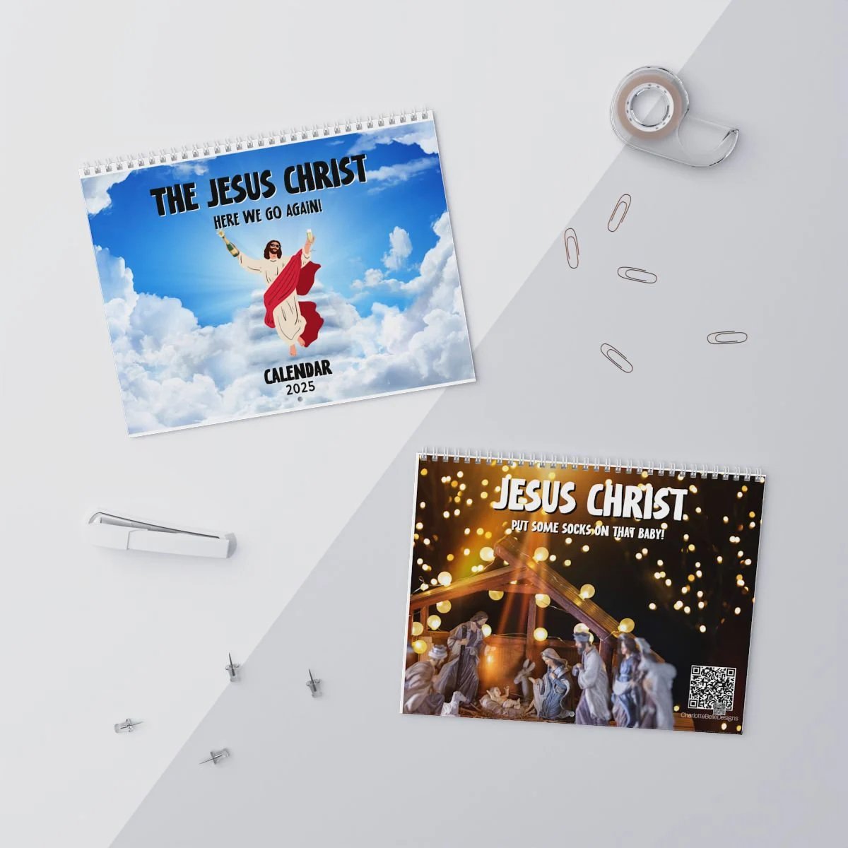 😂Funny Adult Jesus Christ Calendar 2025