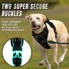 BARKBAY No Pull Dog Harness Front Clip Heavy Duty Reflective Easy Control Handle for Large Dog Walking(Black,L)