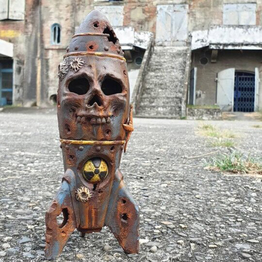 (🔥Early Halloween Promotions-48% OFF)The Skull Bomb - Small Nuclear Warhead Decor(BUY 2 GET FREE SHIPPING)