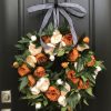 🍁🎁Year-Round Peony Wreath – 🎄Autumn, Halloween & Christmas