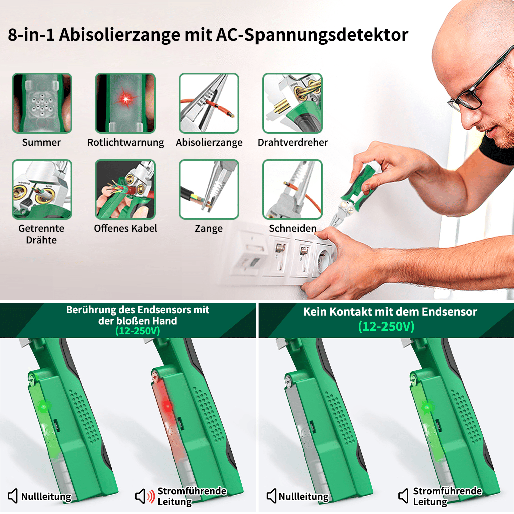 🔥Letzter Tag 50 % Rabatt🔥8-in-1 Abisolierzange