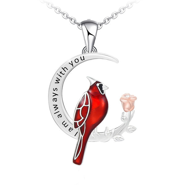 🎁Valentine's hot sale🔥-Cardinal Heart Pendant Necklace