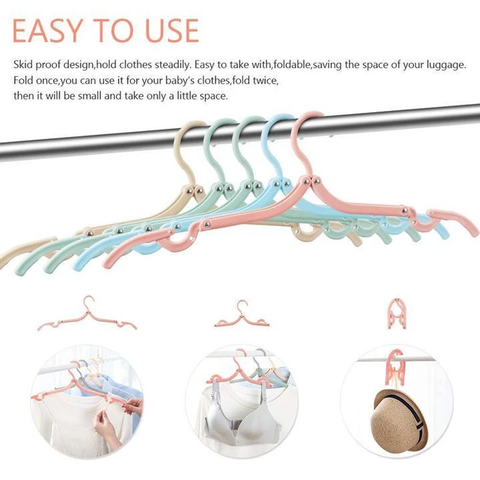 (🔥Last Day Promotion-48%OFF)Retractable Portable Travel Hangers--5 PCs/Set(👍Buy 4 sets get Free shipping)