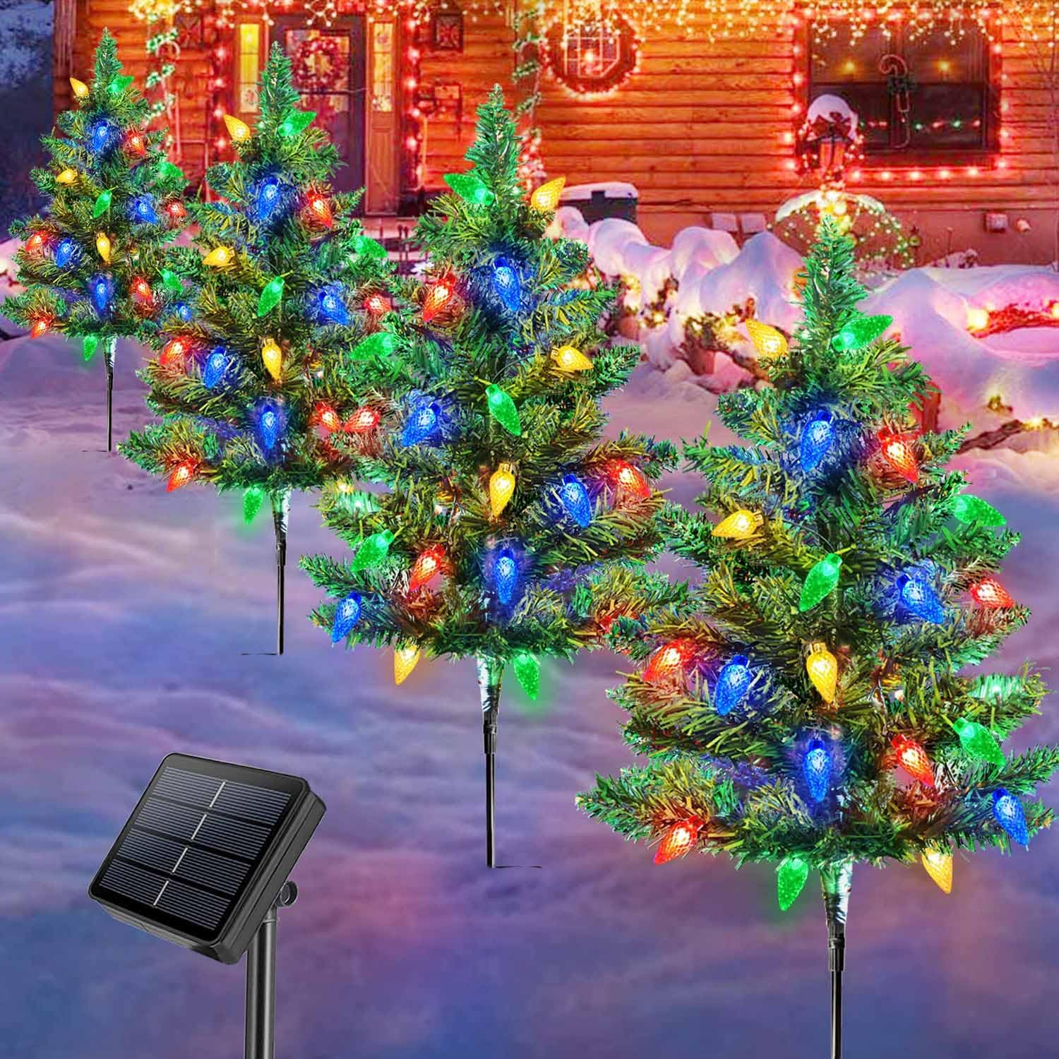 🔥Last Day Promotion 50% OFF🔥Solar-Powered Mini Christmas Tree