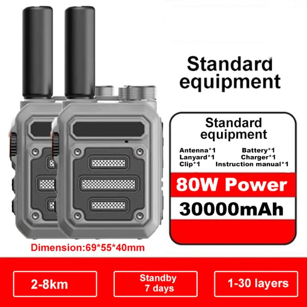 🔥Last Day Promotion 70% OFF🔥Waterproof & Shock Resistant Walkie-Talkies (2 Pack)