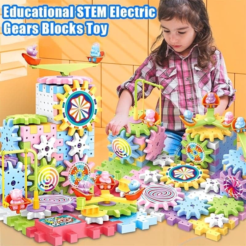 🔥(2024 HOT SALE - 49% OFF) Educational STEM Electric Gears Blocks Toy