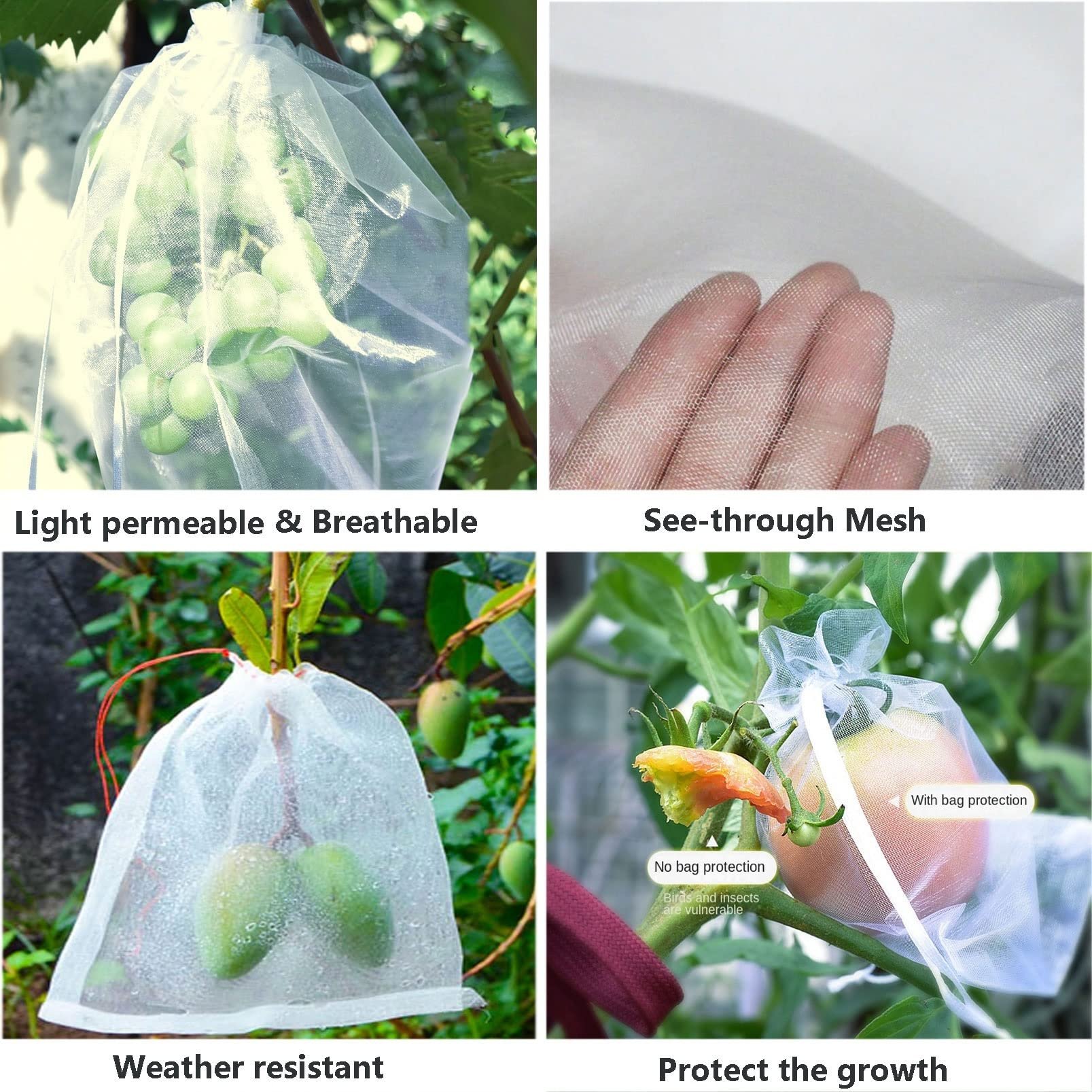 🔥Last Day Promotion 50% OFF - Fruit Vegetable Insect Proof Mesh Bag