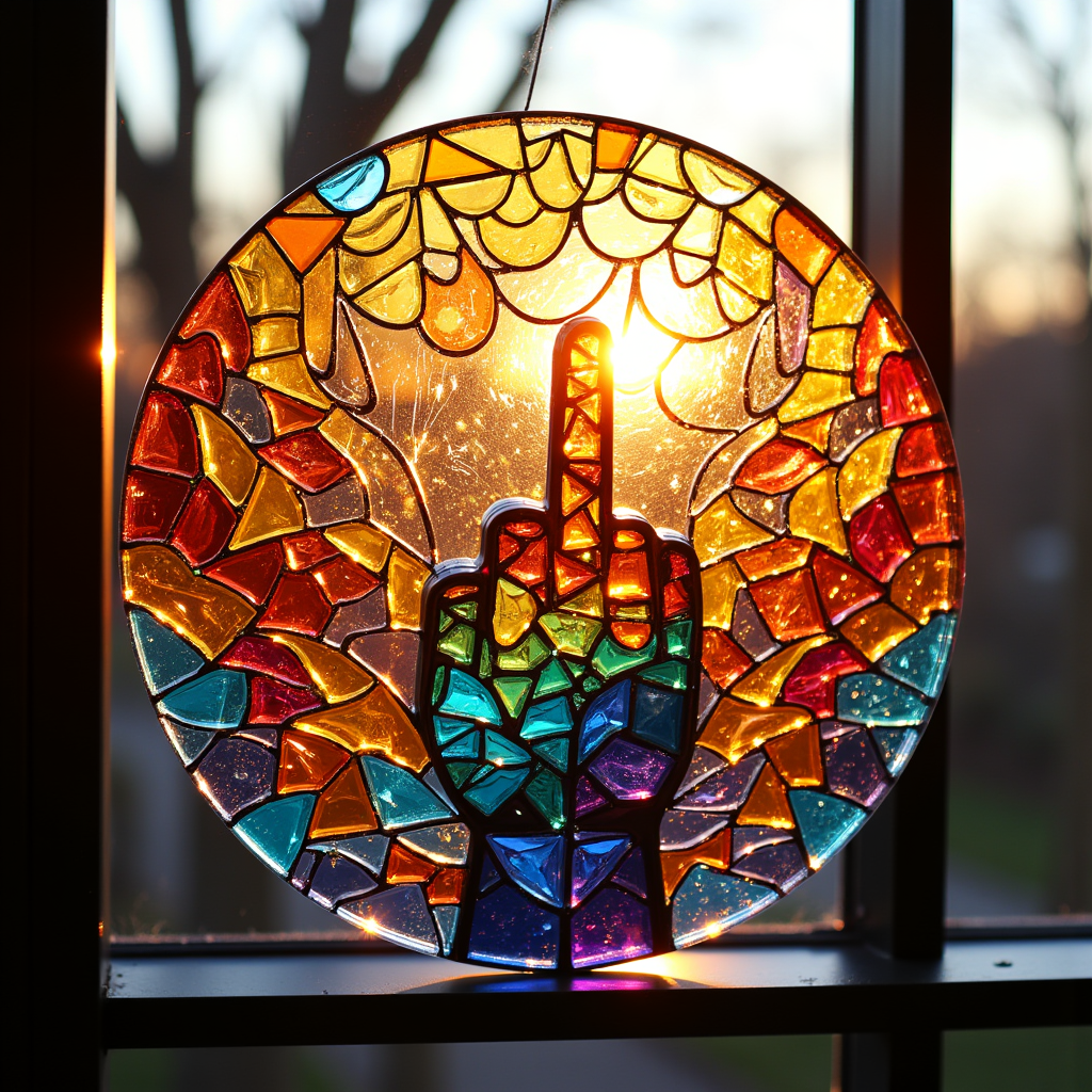🔥This Week's Special Offer 49% OFF / Middle Finger Suncatcher