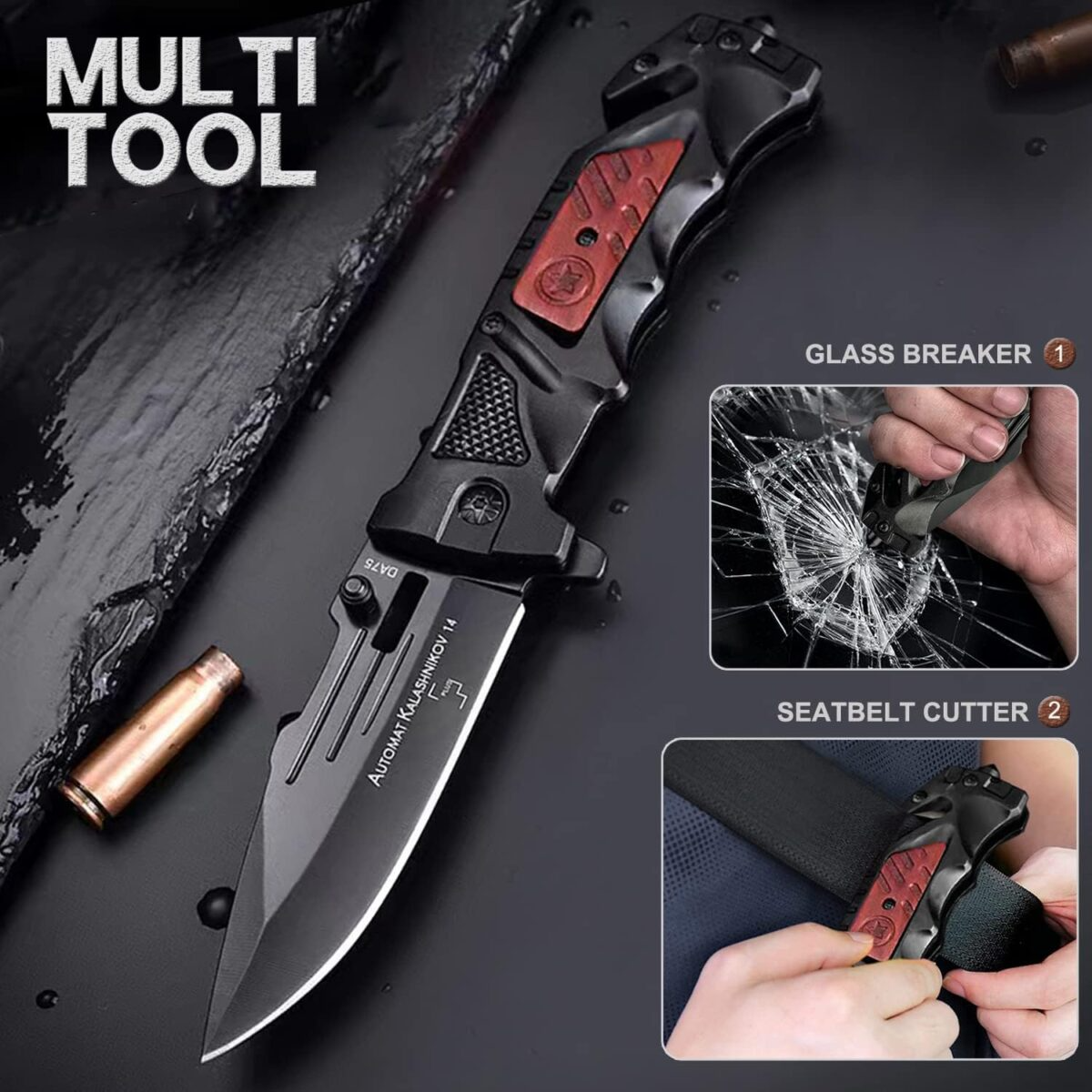 🗡️Multifunctional tactical folding knife