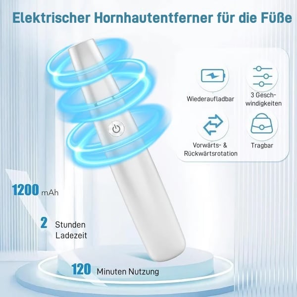 👍Schmerzfreie Fußpflege🔥Elektrischer Hornhautentferner für die Füße
