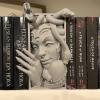 Medusa Bookends,Greek Gorgon Serpent Monster Decorative Book Ends