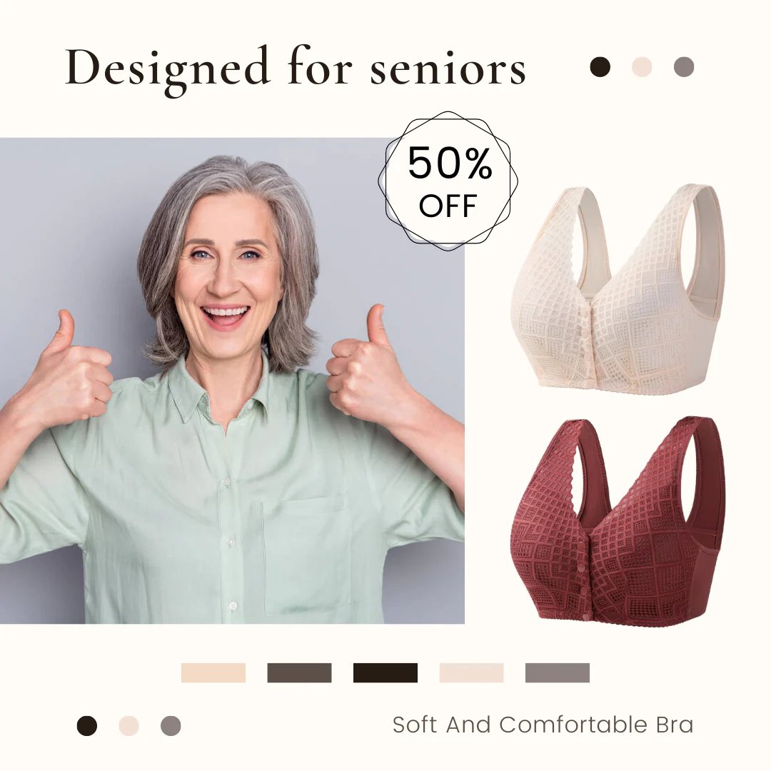 🎁LAST DAY 45% OFF🎁Plus Size Cotton Front Button Bra