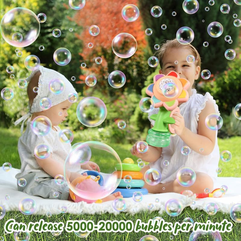 Sunflower Bubble Machine for Kids