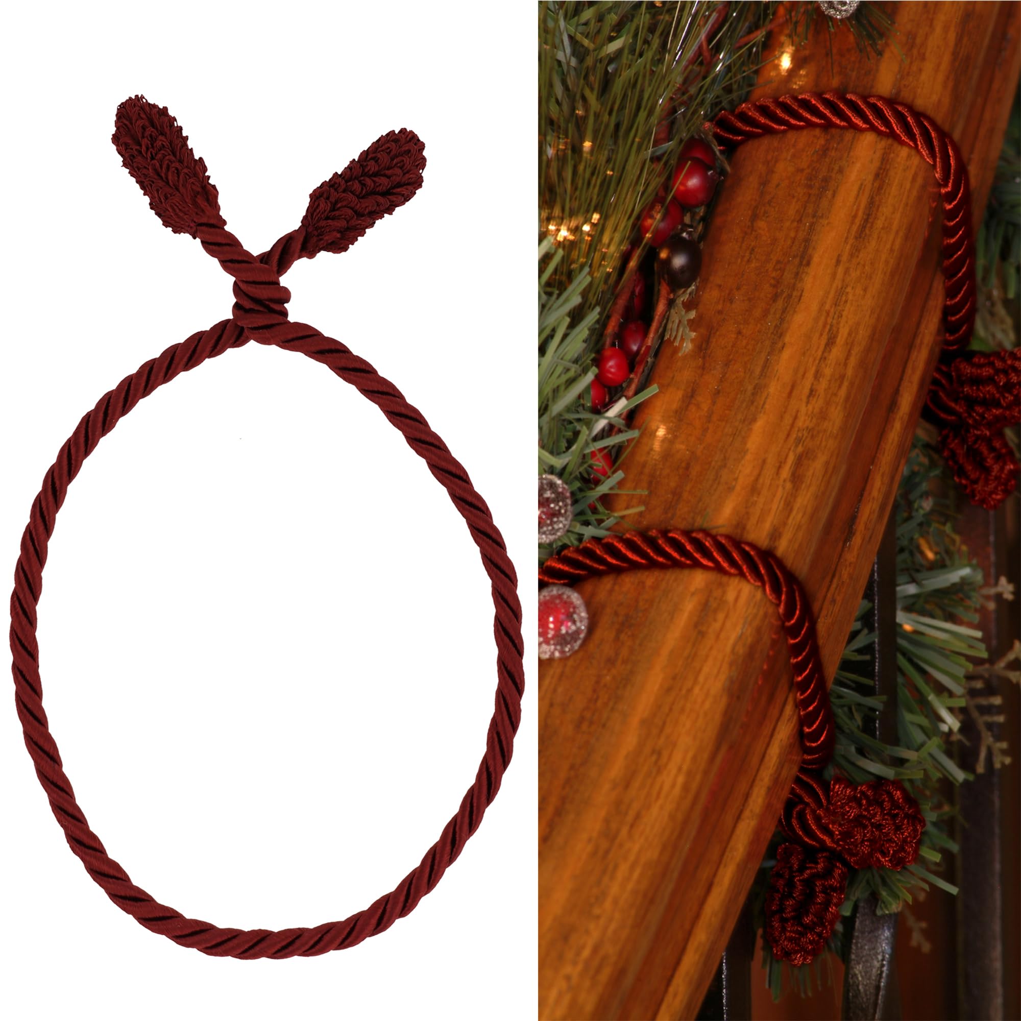 🎄3 Pcs/Set - Christmas Decorative Garland Twist Ties - 20 inches/each