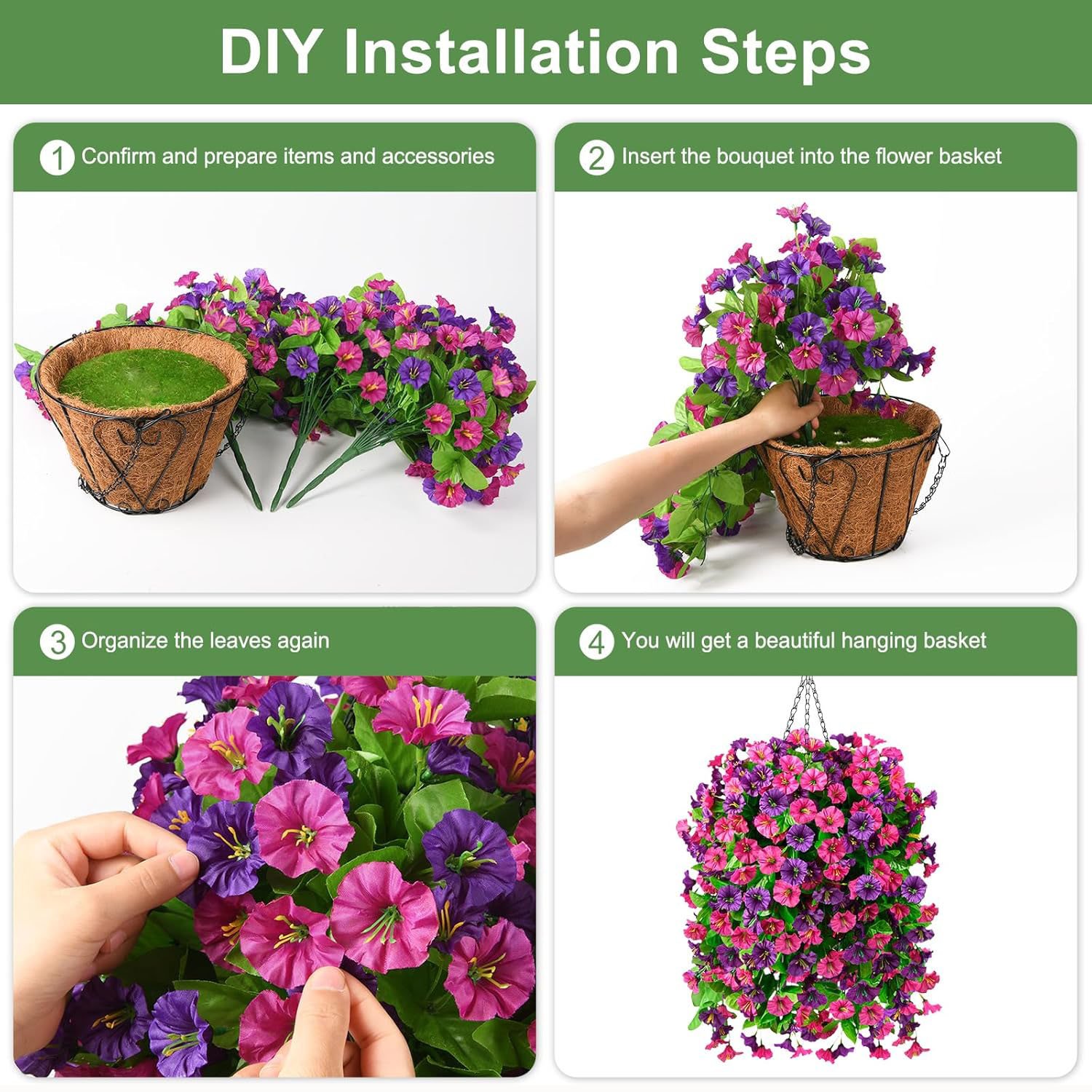 💖Mother's Day Hot Sale 49% OFF -🌺UV Resistant Hanging Artificial Morning Glory Vine