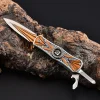 Handcrafted Retro Spinner Pocket Knife – Functional Art in Motion