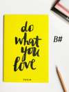 Slogan Print Cover Notebook 1pack