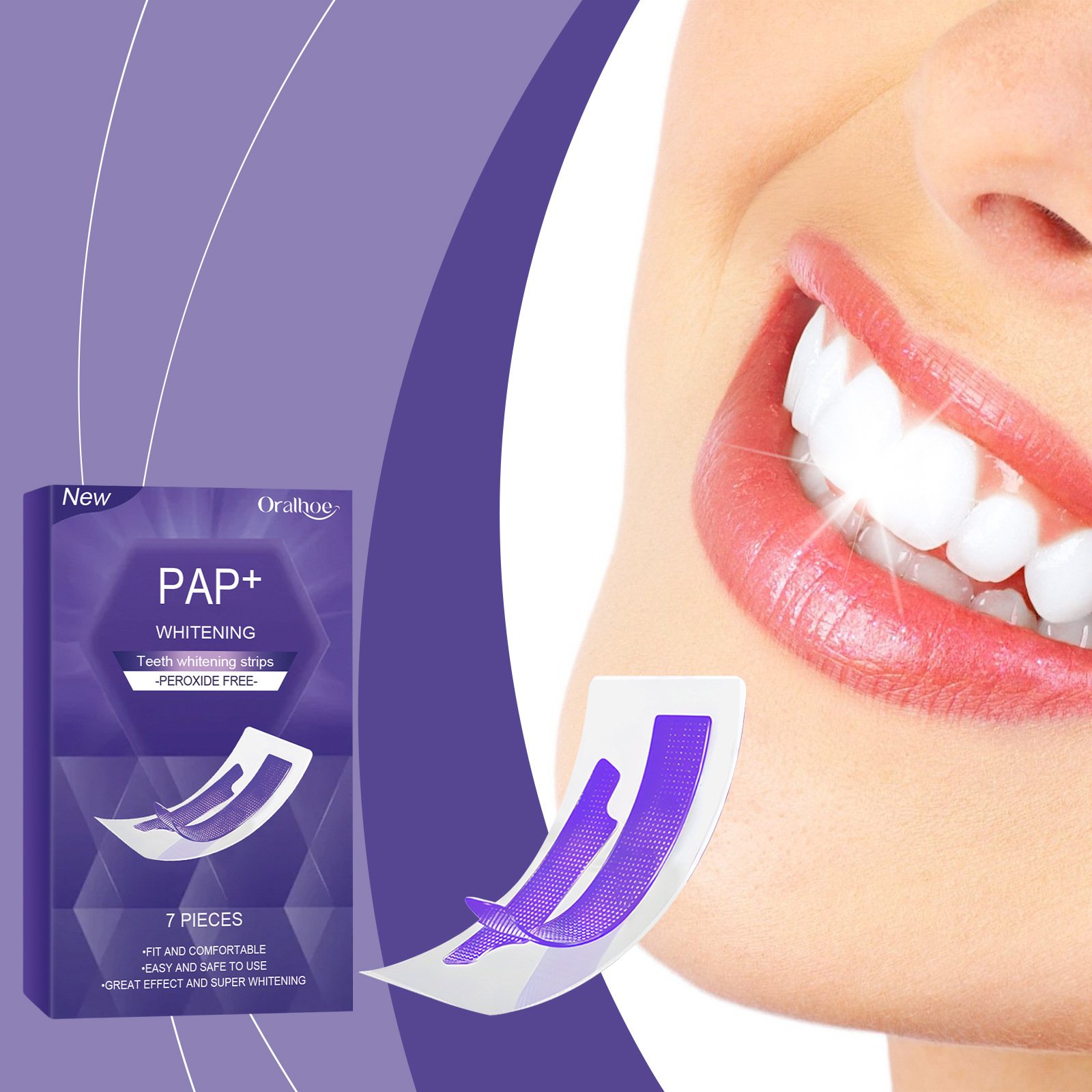 New in-PAP+ Ultra Teeth Whitening Strips