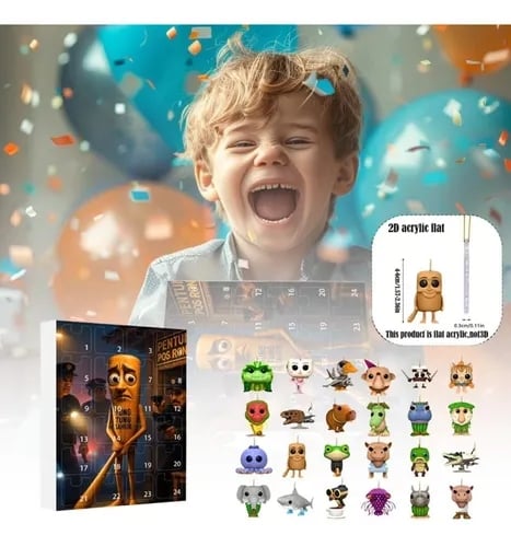 🎁TikTok Last Day Sale - 70% OFF🔥Tung Tung Tung Sahur Italian Brainrot Countdown 24Days Advent Calendar
