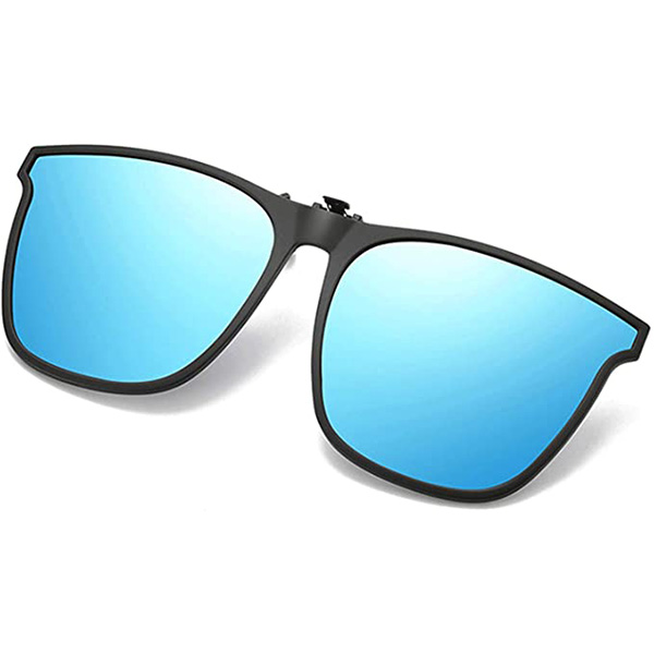 (Mother's Day Sale- 50% OFF) New Polarized Clip-on Flip Up Metal Clip Sunglasses for Prescription Glasses