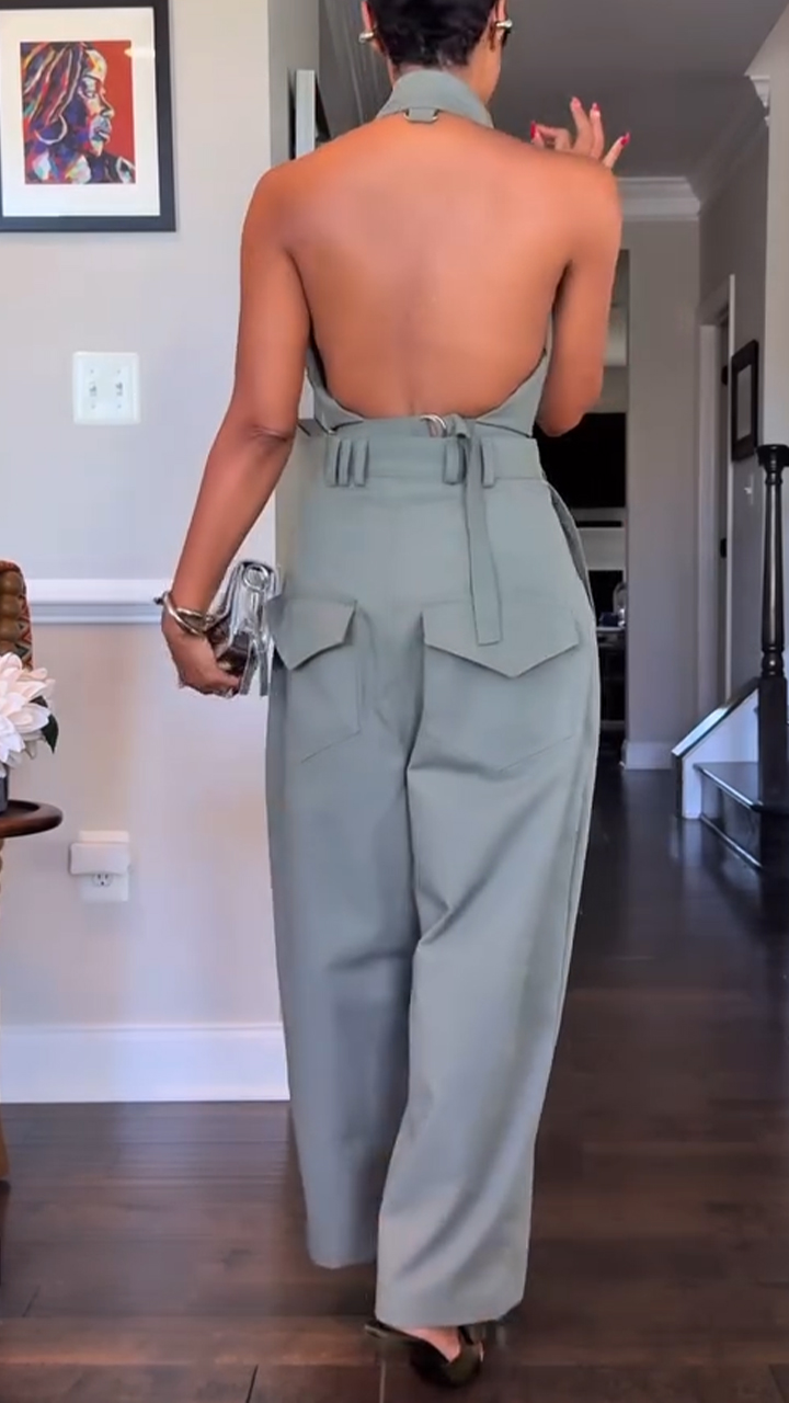 🔥60% OFF💃💎Own the Look, Save More!✨Women's Halter Neck Sleeveless Cotton and Linen Casual Suit