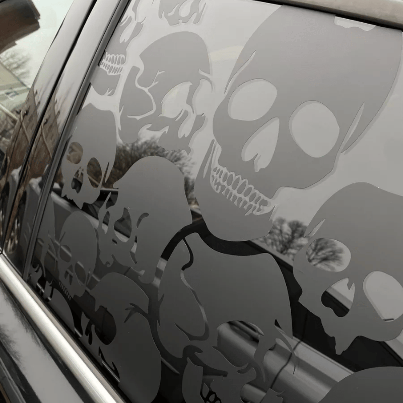 🎁TikTok Last Day Sale - 70% OFF🎉2 Pieces Skull Cool Car Window Stickers