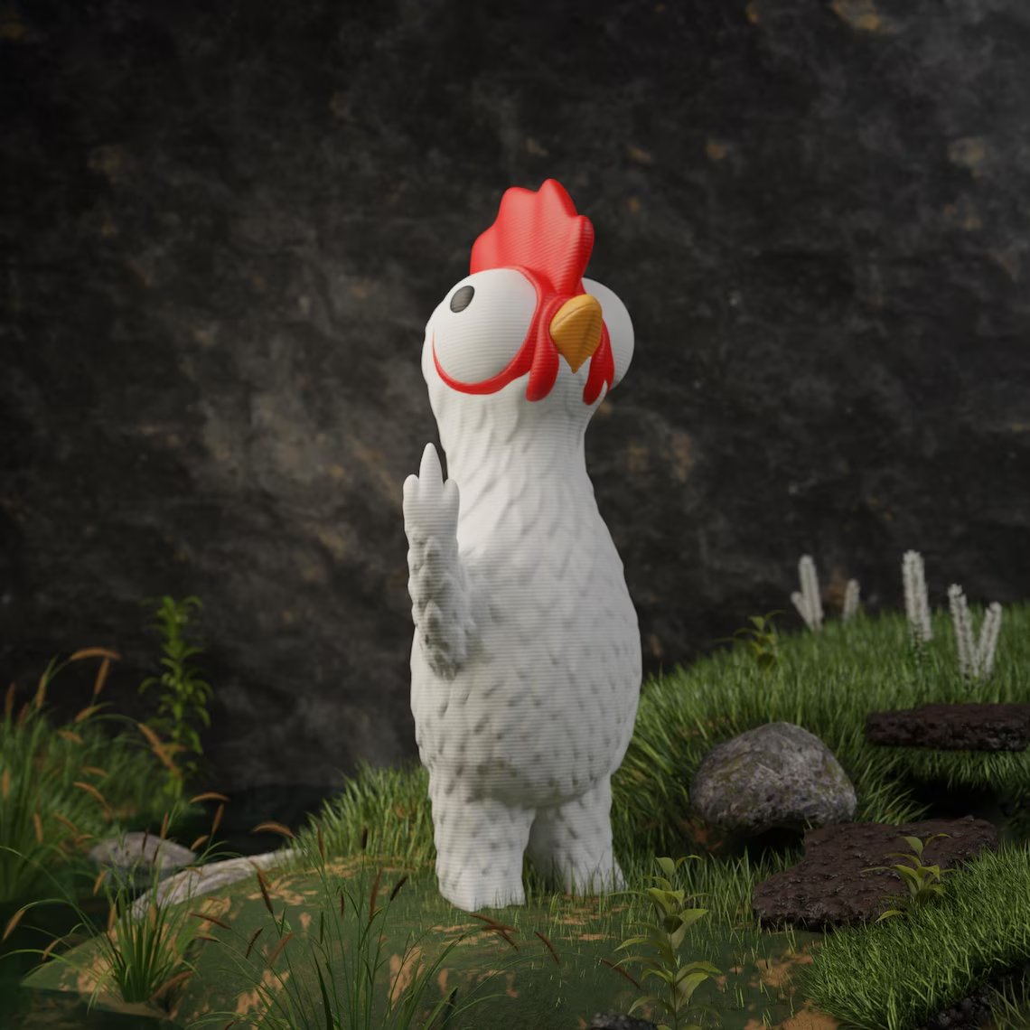 Middle Finger Animal Statue - Funny Desk Decor