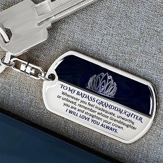 🎁Last Day 49%--🔥 To My Grandchildren - Remember Whose Grandchildren You Are - Unique Keychain