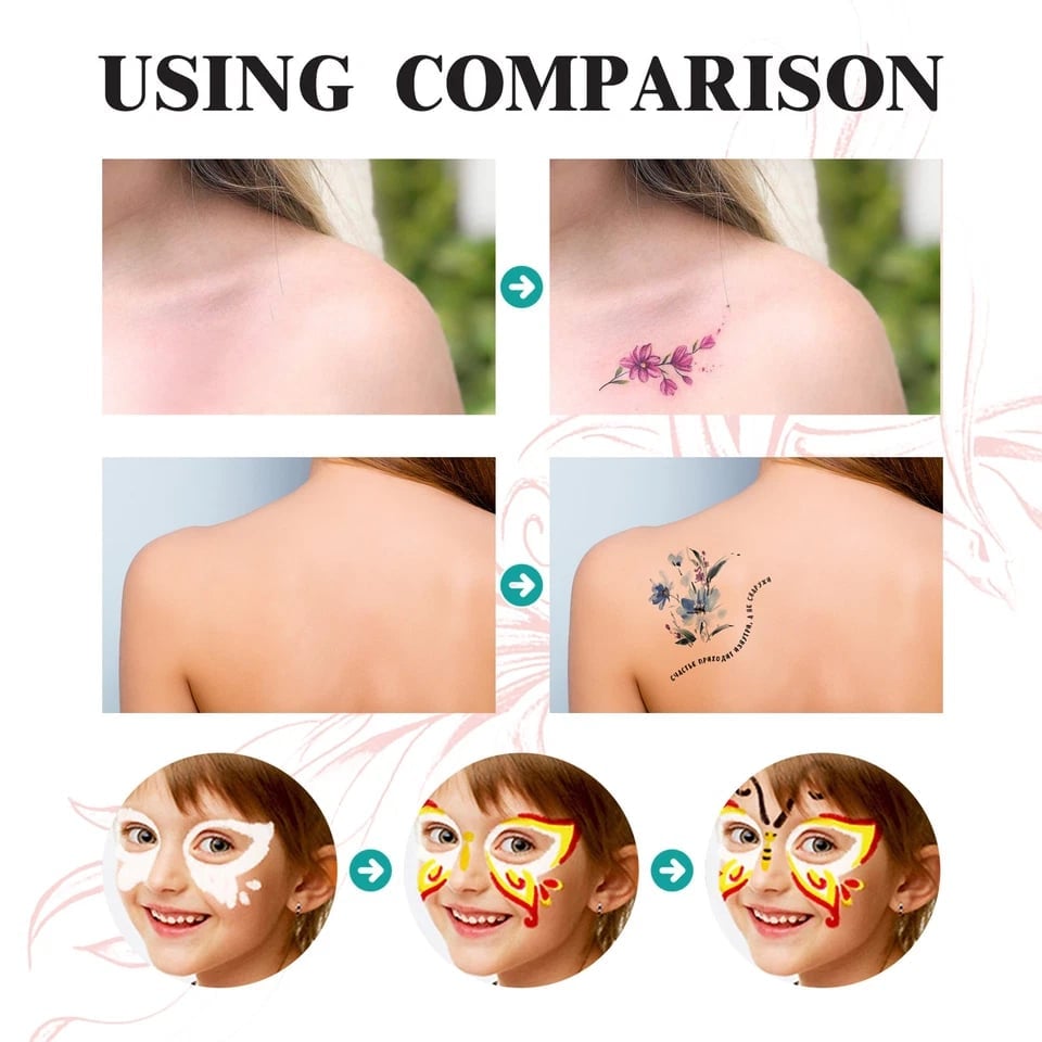 💥Temporary Tattoo Markers Set-10-Color Body Art Pens🌈
