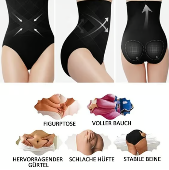 🔥Letzter Tag Kaufe 1, erhalte 1 gratis (JE NUR 7,99 €)🔥Shapewear-Höschen mit hoher Taille und Bauchkontrolle