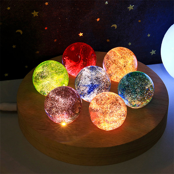 (🔥SET SAVE MORE && FREE SHIPPING🔥) - 🔮Colorful Crystal Ball Decoration -  7 Balls in a Set🔮