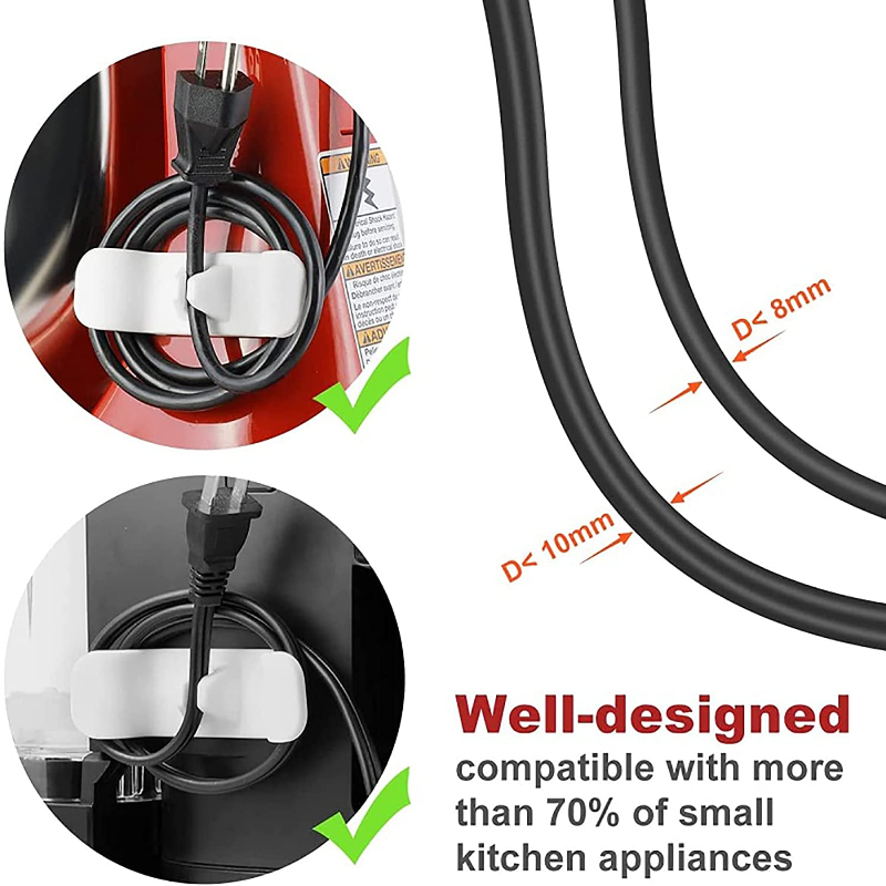 (🎄Christmas Hot Sale - 48% OFF) Upgraded Cord Organizer For Appliances, BUY 10 GET 10 FREE & FREE SHIPPING