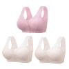 🎉Buy 1 Get 3 (3packs) - COMFORTABLE FRONT-CLOSURE WIRELESS PLUS SIZE BUTTON BRA