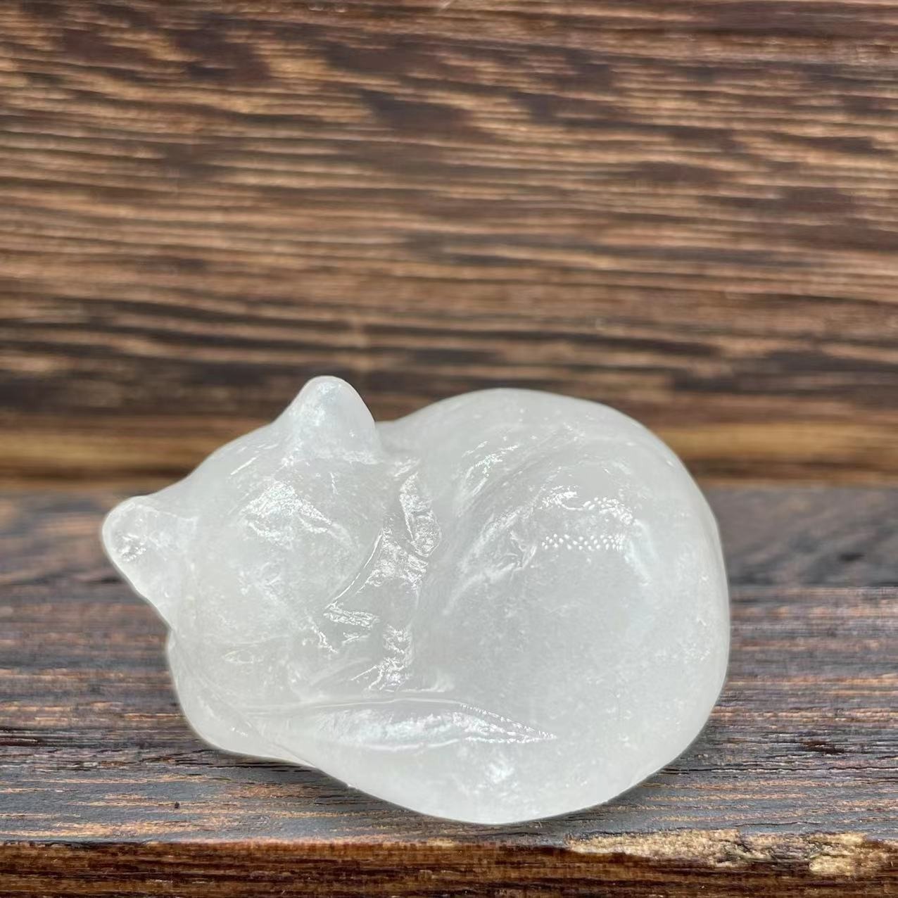 🥰HOT SALE on Mother's Day🐱 Natural Quartz Crystal Sleeping Cat Decoration