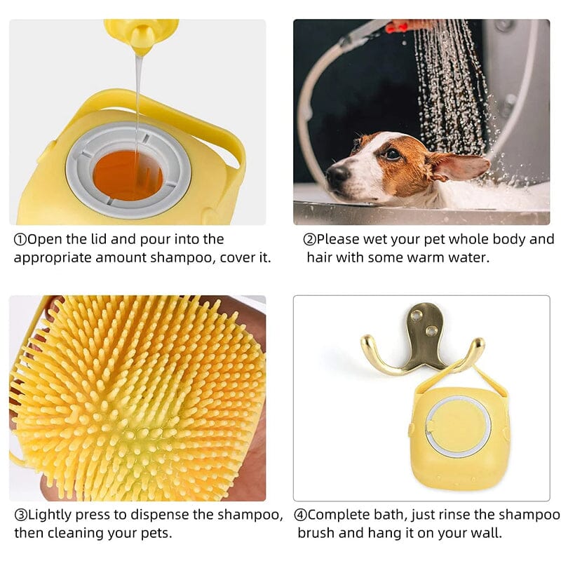 🎅2024 Christmas Promotion🎄Pet Bath Massage Brush(Buy 2 get 1 free)