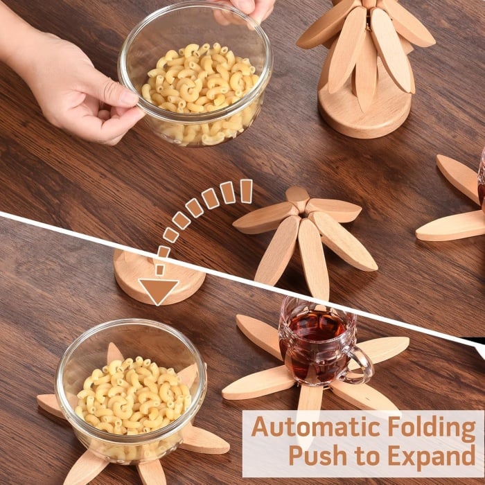 🔥Last Day Promotion 70% OFF🔥Wooden Trivets for Hot Dishes🎄Buy 2 Free Shipping