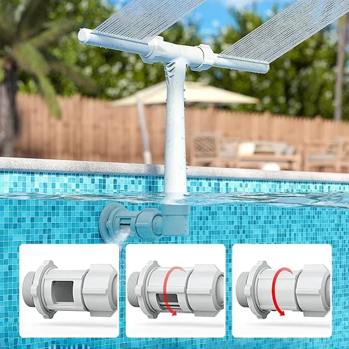 ⏰50% OFF ONLY TODAY🌊Pool Fountain Sprayer With 7 Color Changing Night Lights