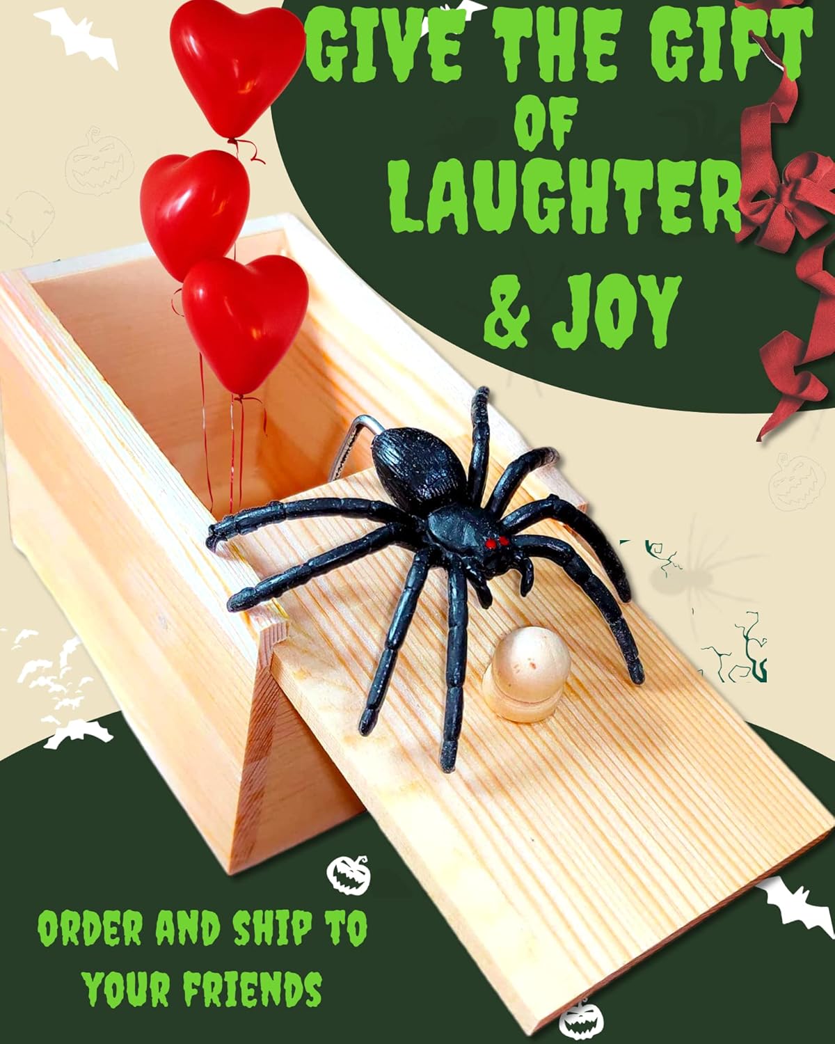 🎃Early Halloween Sale 70% OFF🔥Spider Scare Prank Box⚡Buy 3 Get 1 Free(4 Pcs)&Free Shipping