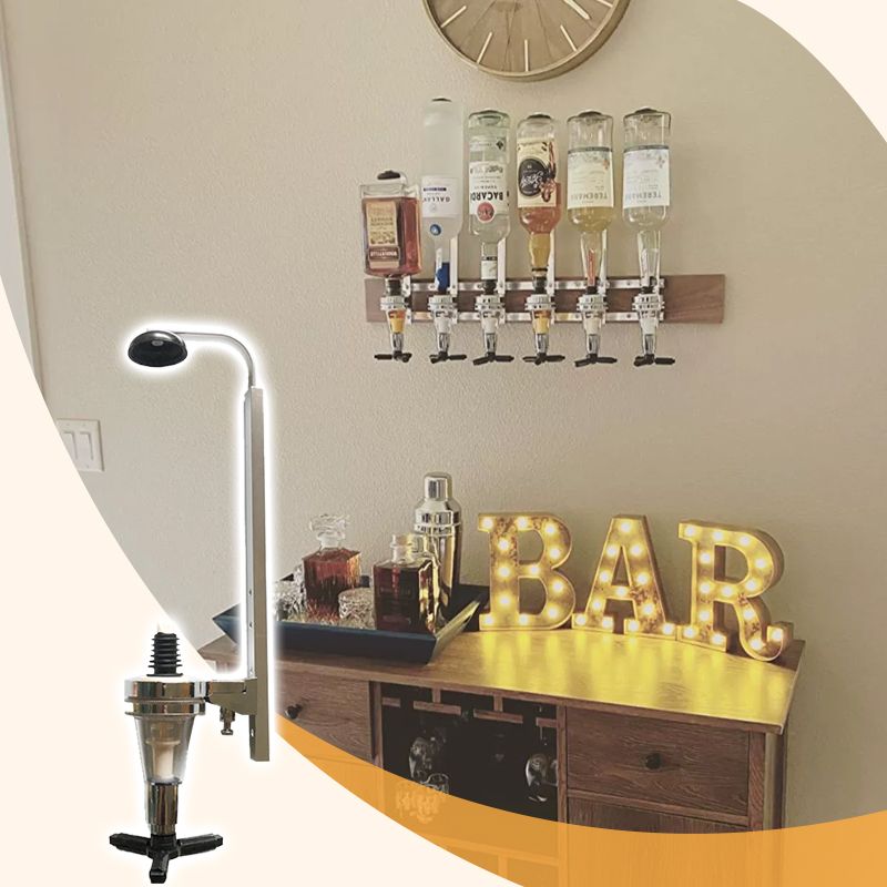 🎁TikTok Last Day Sale - 70% OFF🔥Wall-mounted quantitative spirit dispenser for one bottle