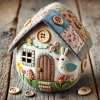 🥚🎁Patchwork Felt Egg House DIY Kit