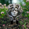 Medusa and Snake Garden Stake