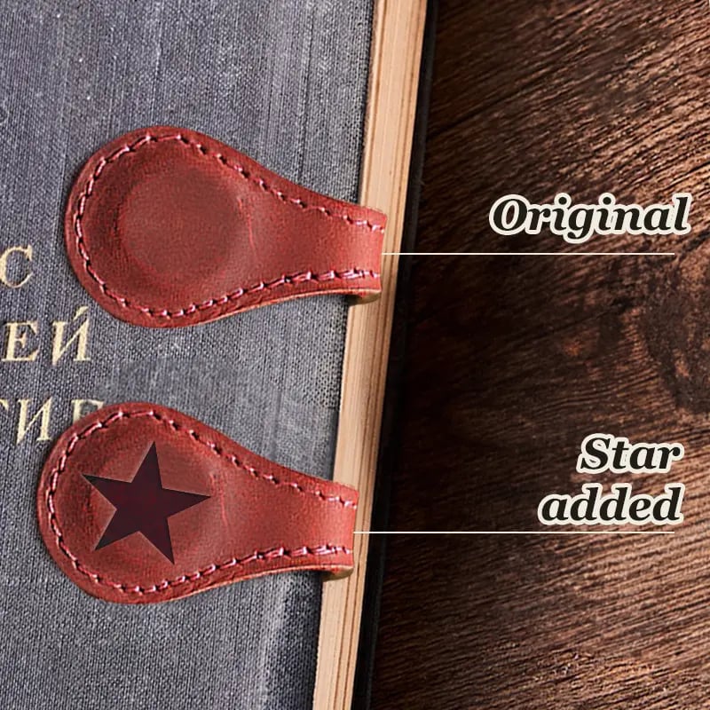 Last Day Promotion 70% OFF - 🔥Personalized Magnetic Leather Bookmark