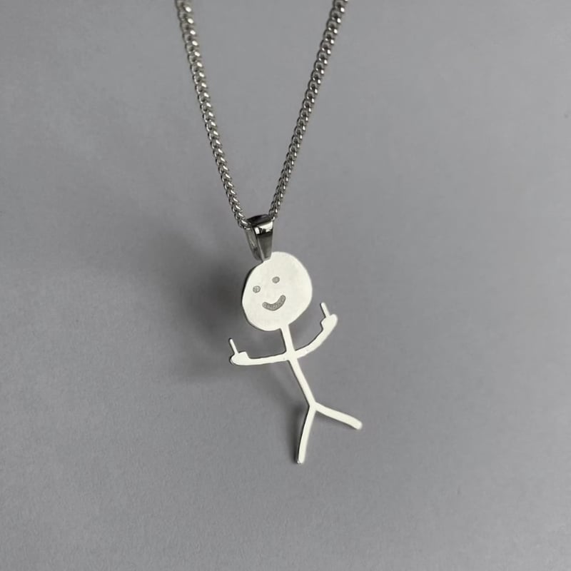 (⚡FLASH SALE NOW - 50% OFF) 🤣Funny Doodle Necklace(buy 3 get 1 free)