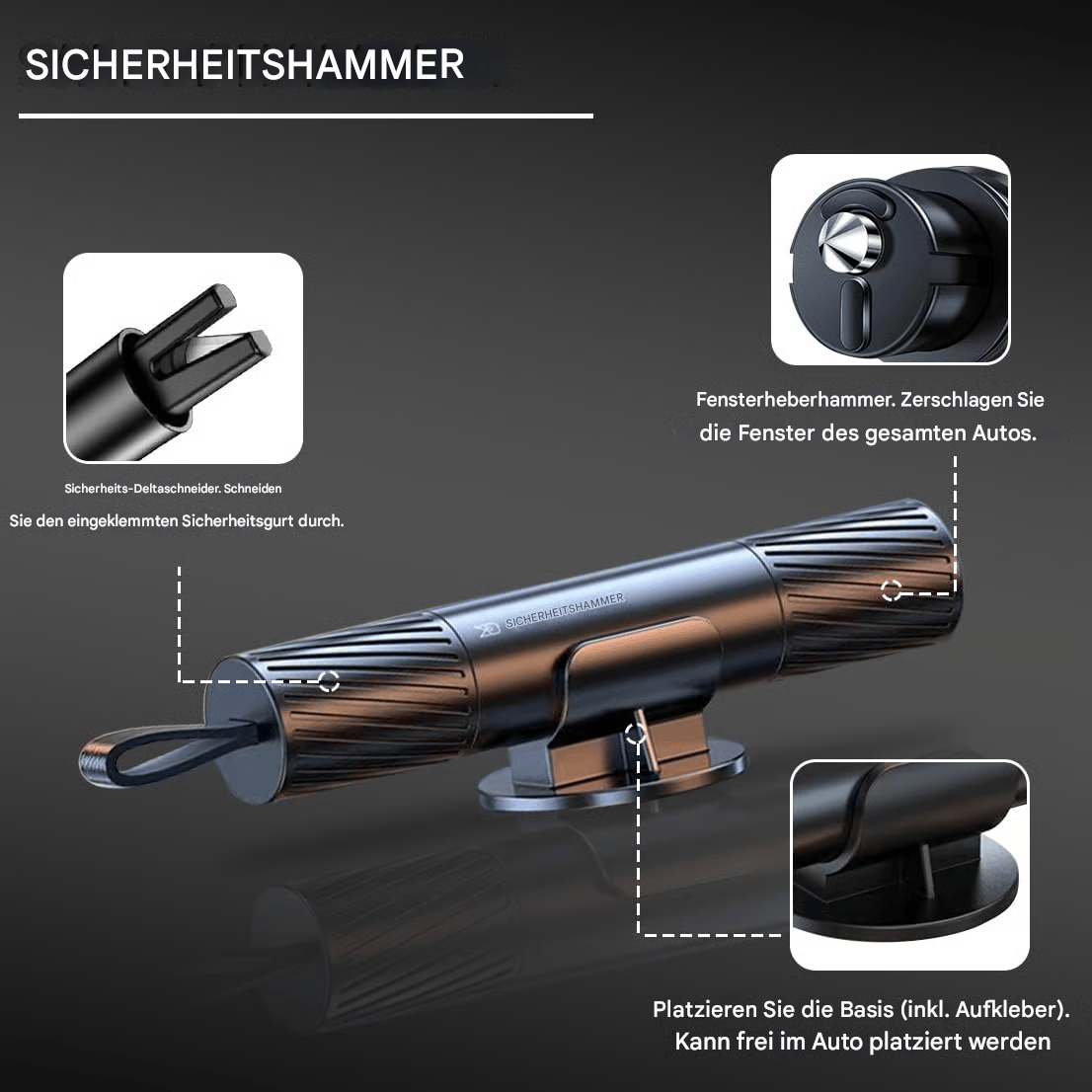 🔥Letzter Tag 50% RABATT-Sicherer Hammer-Glasbrecher unter Wasser