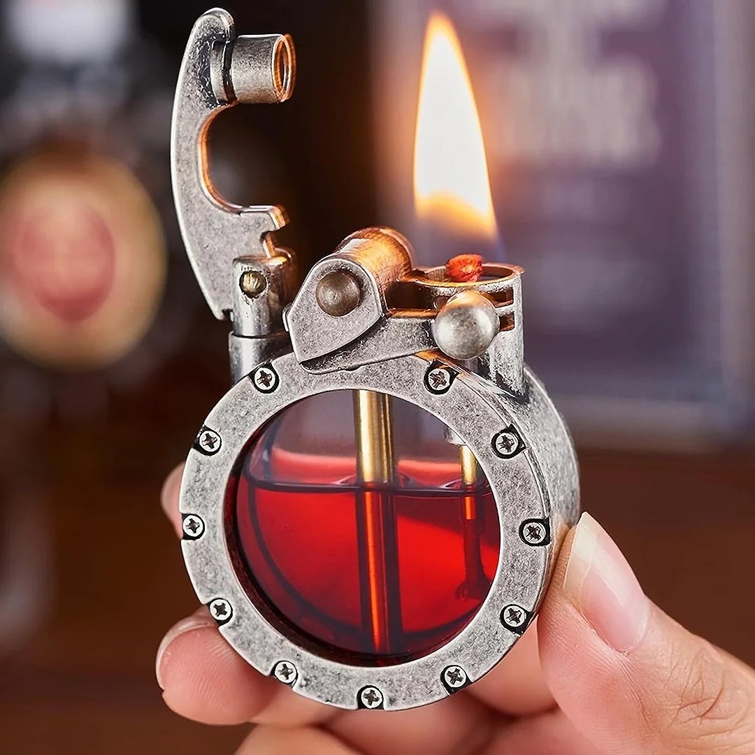 🔥Hot Sale-50% OFF🔥-🎁Vintage Transparent Kerosene Lighter