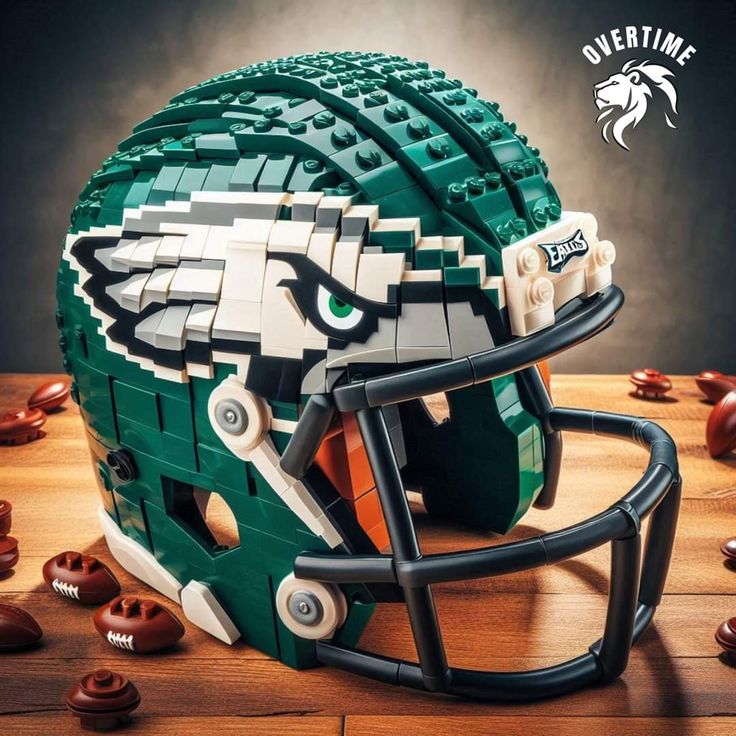 🏈 Football Fan Building Block Helmet