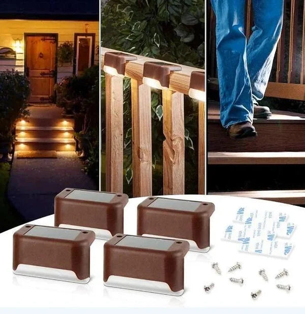 🔥Last Day Promotion 50% OFF🔥LED Solar Lamp Path Staircase Outdoor Waterproof Wall Light🔥BUY MORE SAVE MORE