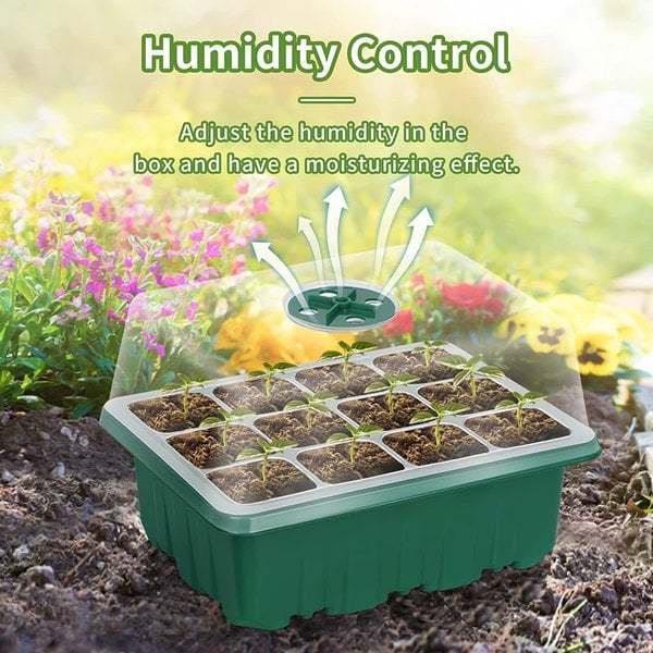 (🔥Last Day Sale-50% OFF)Seed Starter Trays with Grow Light-Buy 2 Get 1 Free