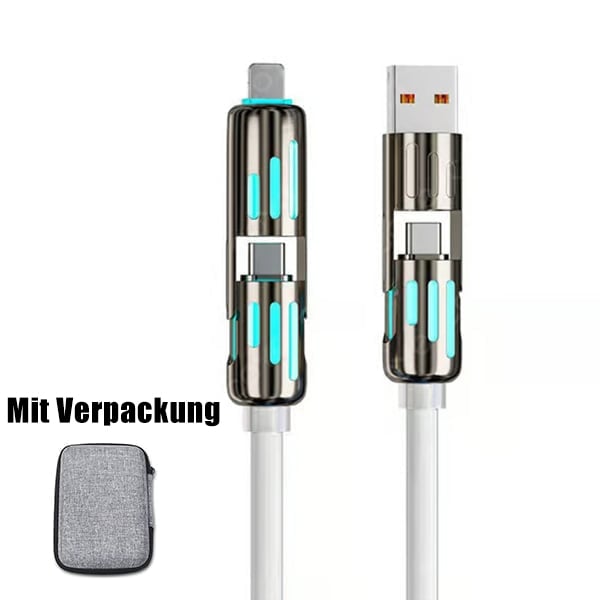🔥DIREKTVERKAUF AB WERK⏰4-in-1-USB-Ladekabel, Schnellladung MAX 60 W