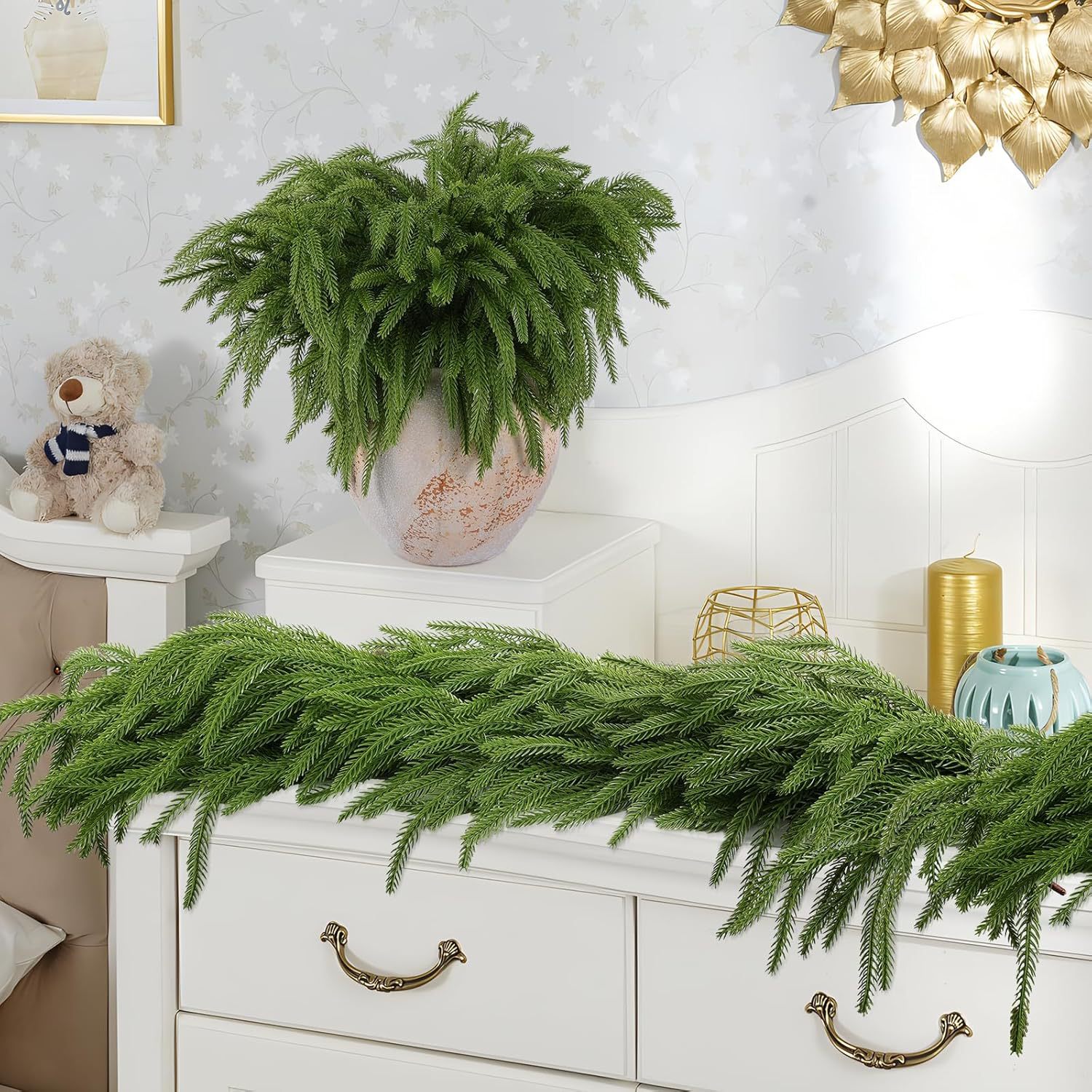 🔥CHRISTMAS SALE 50% OFF💥Natural Christmas Greenery-Norfolk Pine Branch